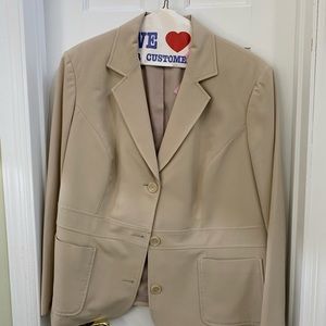 Style & Co Flattering blazer w banded waist detail